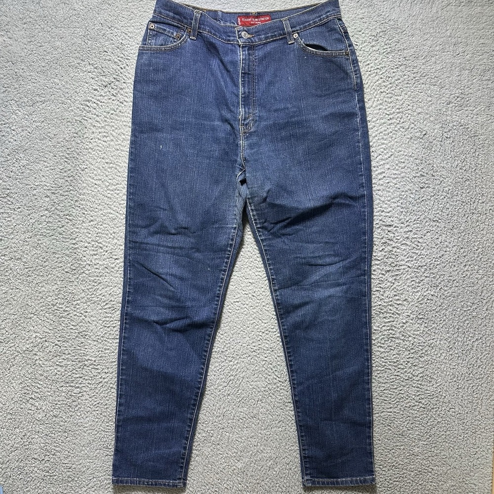 VINTAGE Levis 512 Jeans Womens 16 M Tapered Slim Medium Wash Denim Y2K‎ 32x30